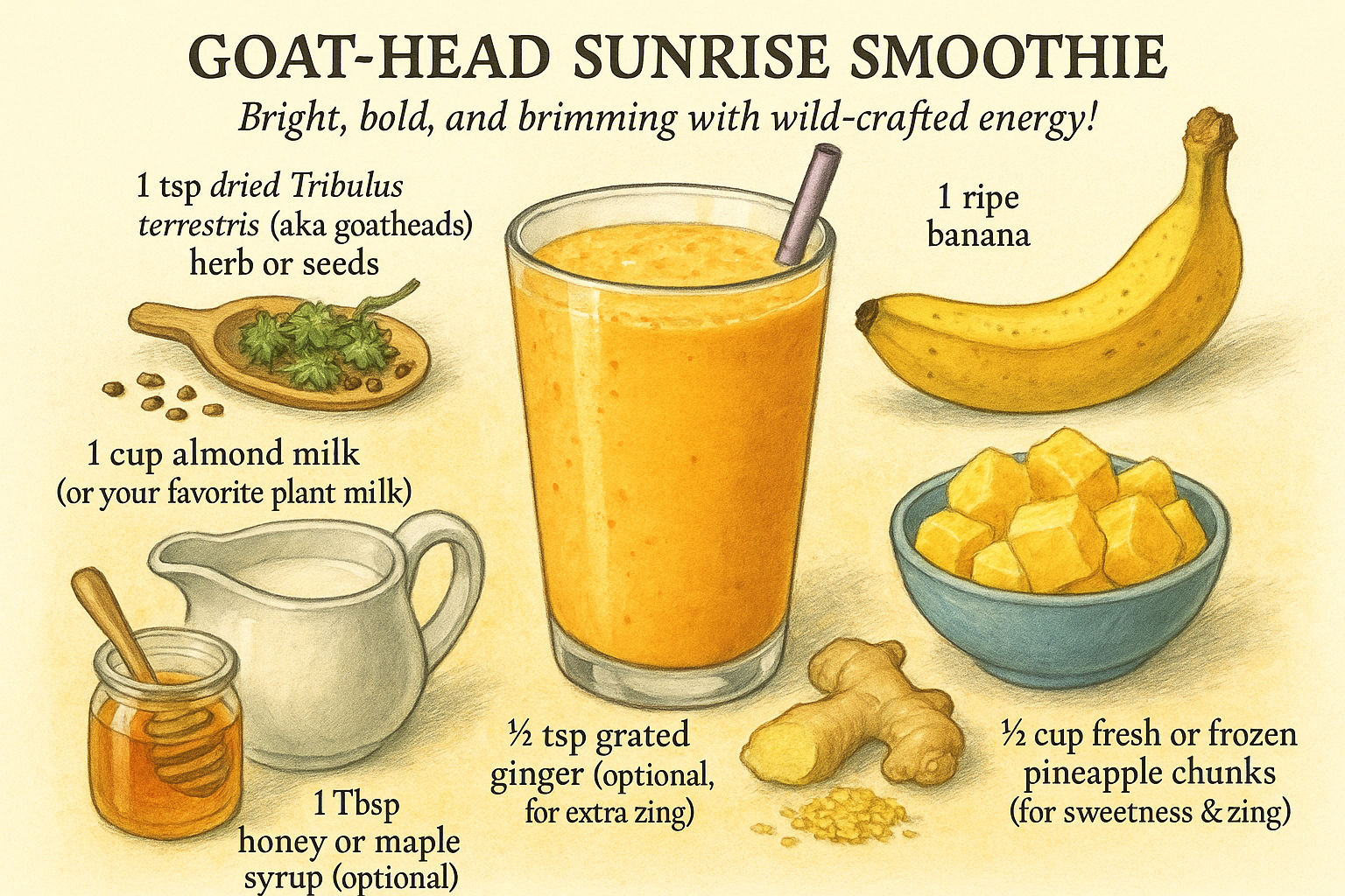 Goat‑Head Sunrise Smoothie